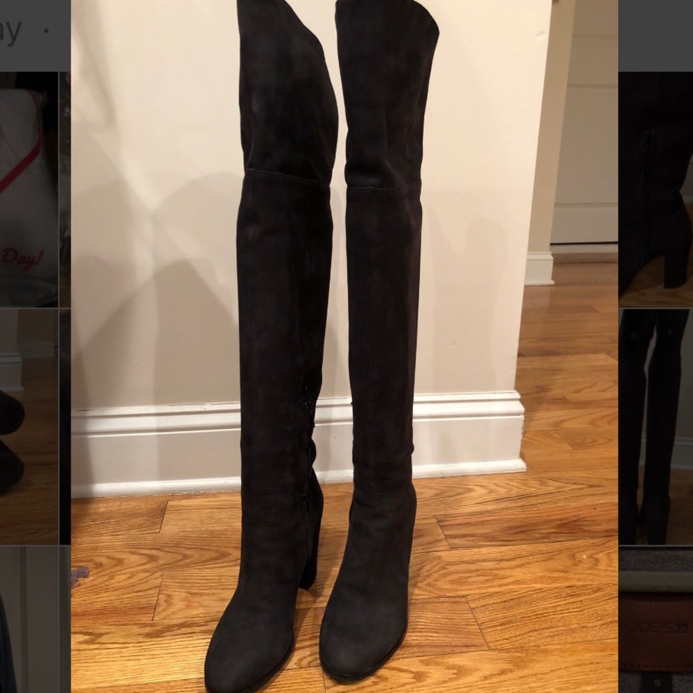 Kenneth Cole Nubuck over the knee boots